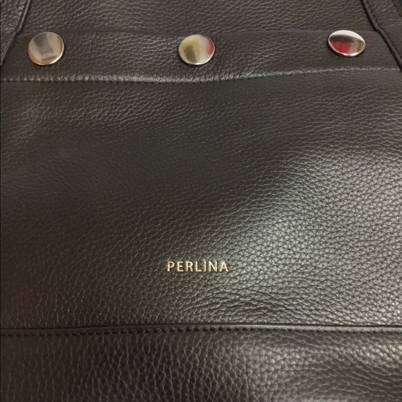 Perlina Bags Perlina Black Leather Shoulder Bag Poshmark